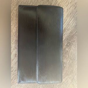 Louis Vuitton Black Epi Long Wallet